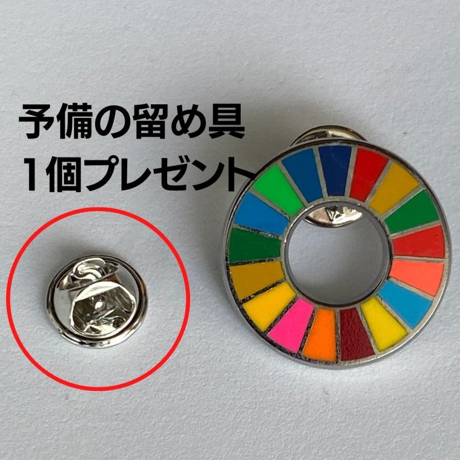 SDGs バッジ 17の目標 国連ガイドライン対応 ピンバッジ 平型 予備の