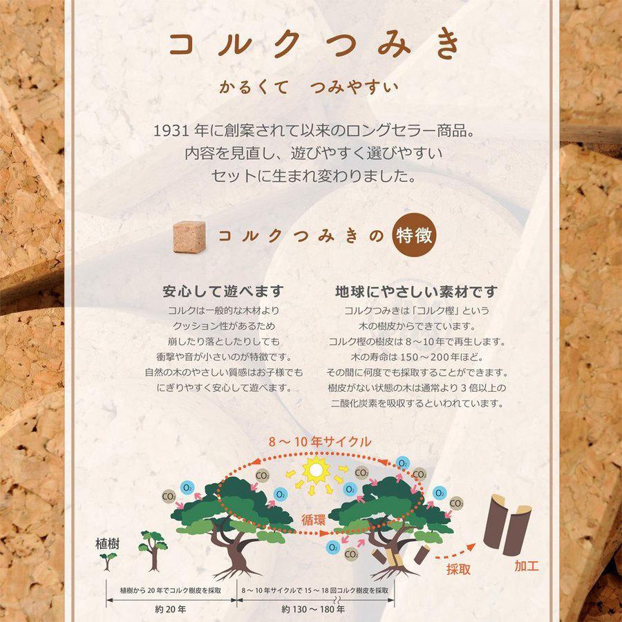 コルクつみき12ピース　JT-01　 知育積み木 3歳から 日本製 出産祝 お誕生日プレゼント　ギフト_4