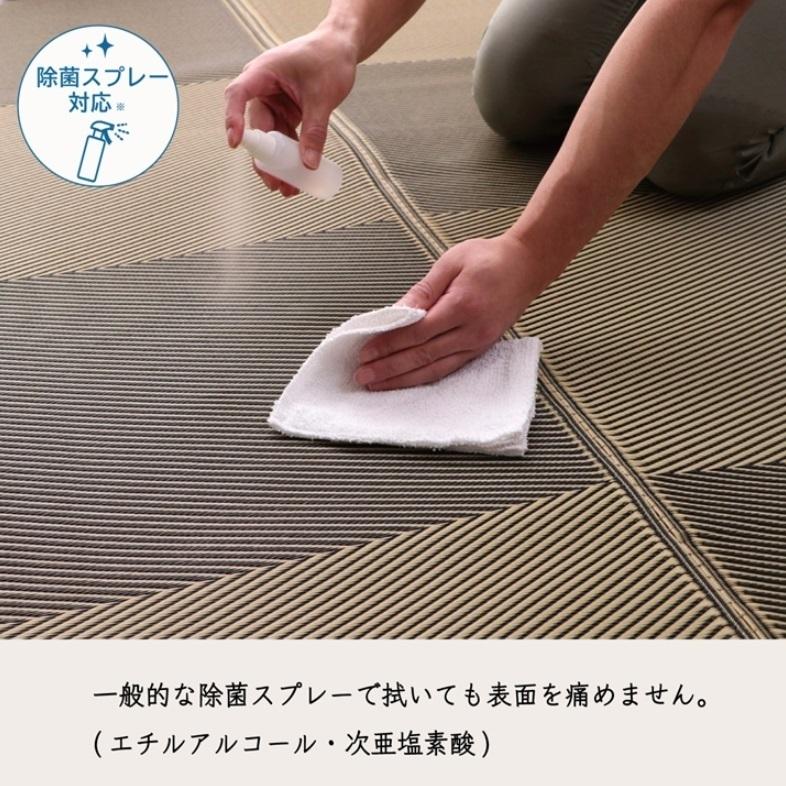 洗える ござ 日本製 カーペット ラグ 敷物 ナチュラルスタイル 江戸間