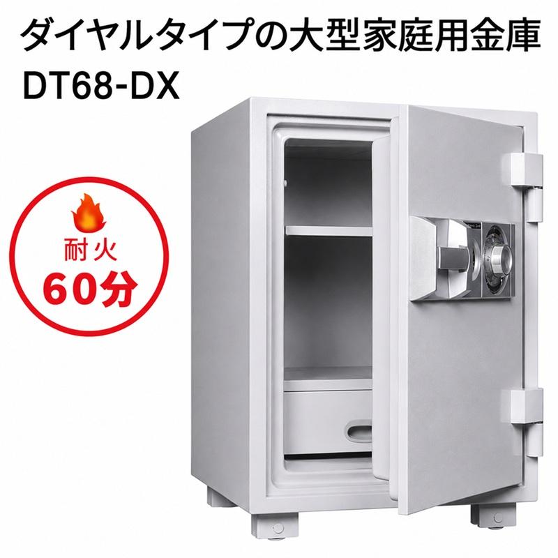家庭用耐火金庫 ダイヤセーフ DT68-DX ダイヤルタイプ 家庭用 1年保証