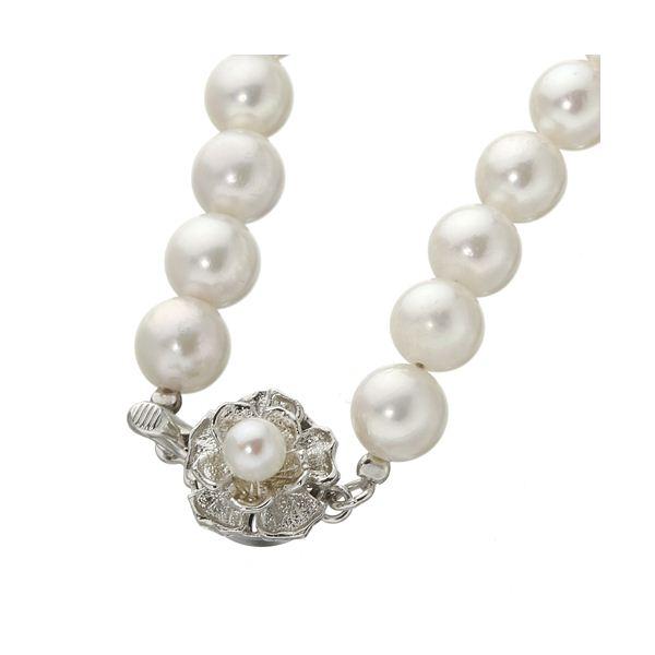 真珠 ネックレスとイヤリングセット あこや真珠使用 パールネックレス ＆ パールイヤリング