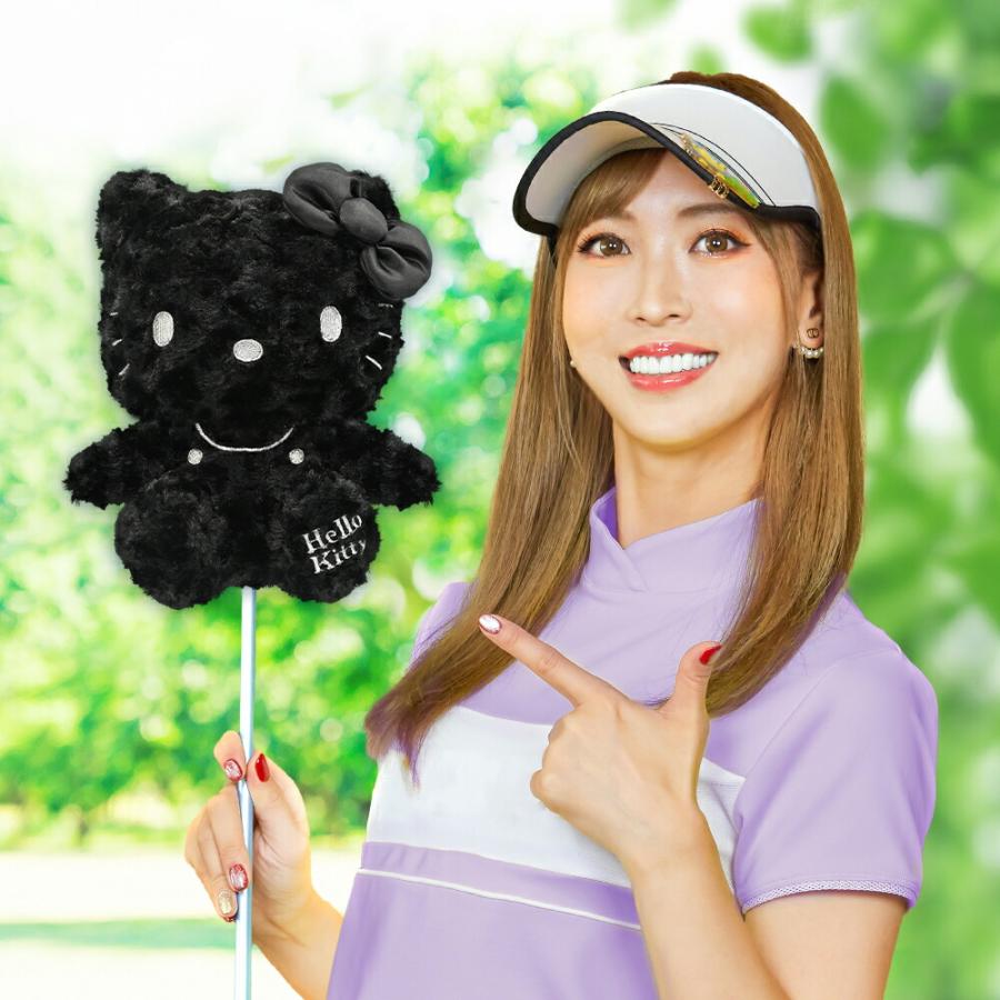 sanrio ハローキティ ブラックver. ヘッドカバー ドライバー用