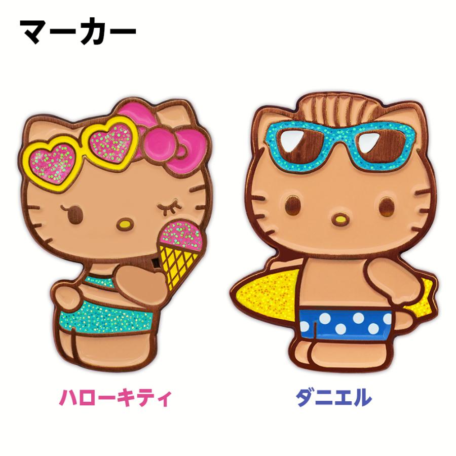 【非売品】エクシブ　ハローキティ 日焼けキティ　ゴルフキティ　2個セット sanrio（サンリオ） ハローキティ （日焼け） ゴルフマーカー