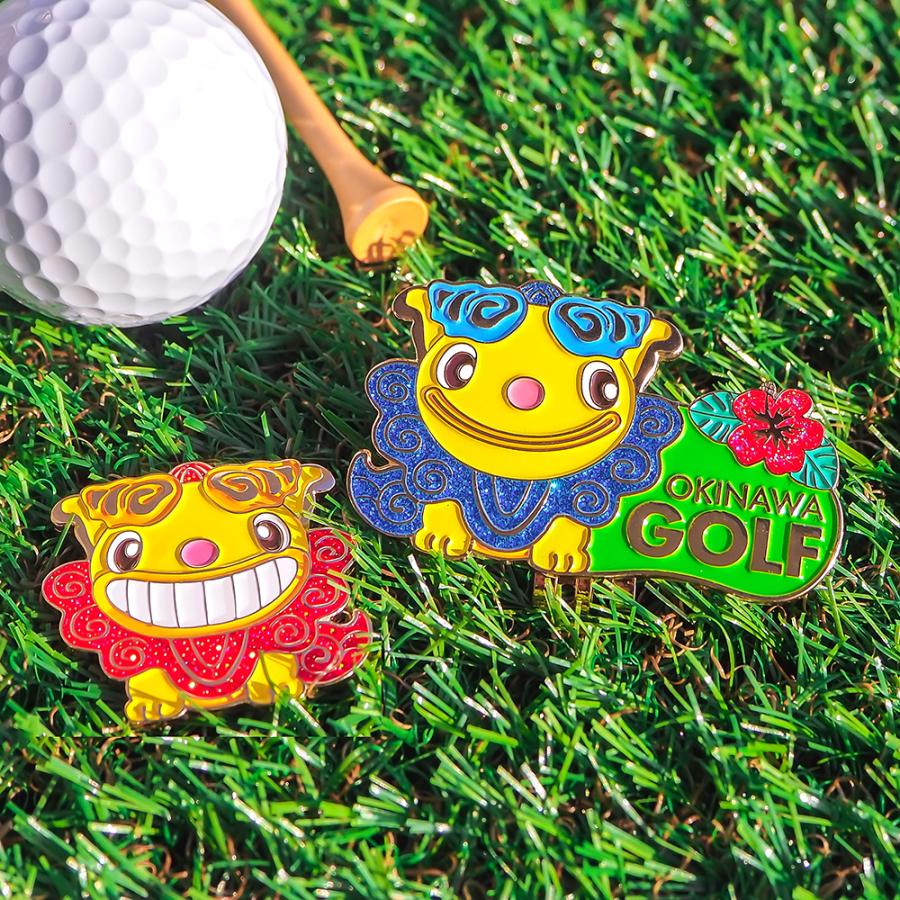 シーサー ゴルフマーカ―（クリップタイプ） マグネット式 ゴルフ 用品