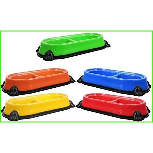予約販売品 Black Duck Brand Set Of 5 Brightly Colored Double Pet Feeding Bowls 5 Food Water Bowls 並行輸入品 爆売り Www Dijanacaric Com