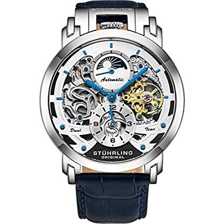スペシャルブランドグッズ 海外直輸入 Stuhrling Orignal メンズ腕時計 自動巻き スケルトン メンズ レザー ラグジュアリー ドレスウォッチ 機械式腕時計 ステンレススチー 公式通販サイト Paynow Universalpapershredding Com