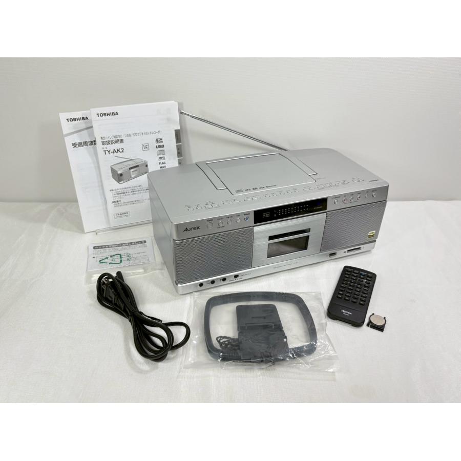 東芝 TY-AK2 シルバー Aurex CDラジオカセットレコーダー 東芝 TY-AK2 シルバー Aurex CDラジオカセットレコーダー