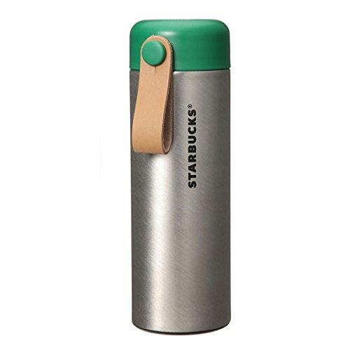 爆売り Starbucks スターバックス スタバ タンブラー ステンレスボトル スクリューレザーストラップ シルバー 350ml レビューで送料無料 Www Thedailyspud Com