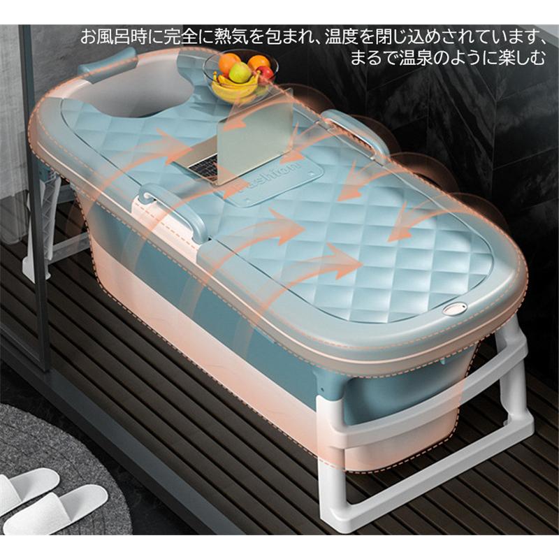 【一年間保証】ポータブルバスタブ 折り畳み式浴槽 折りたたみ式浴槽 キャンプ 簡易 風呂 折り畳みバスタブ 風呂桶 子供 浴槽 簡易バスタブ 大人 子供 簡易浴槽_8