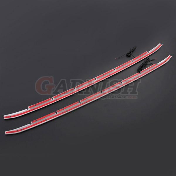 特価SALE ヴェルファイア 30系 Z ZA ZRグレード 前期 フロントバンパーグリルカバー LED ブルー点灯 ステンレス製 鏡面仕上げ カスタム パーツ EX553