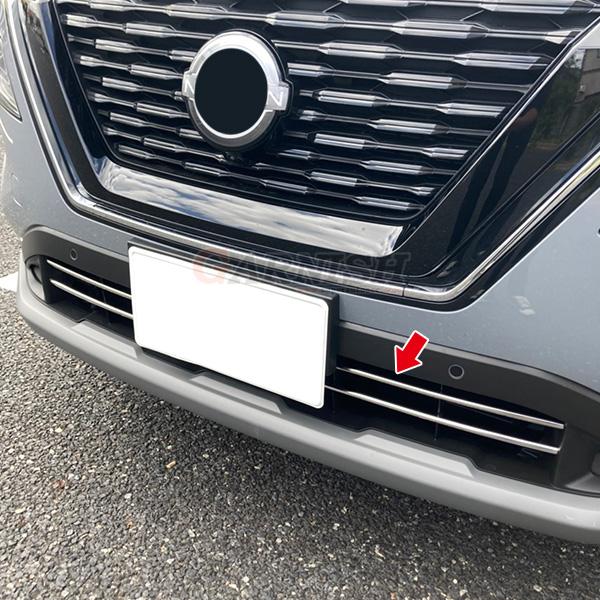 日産 エクストレイル T33 2022年7月~ フロントバンパーグリルカバー