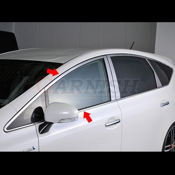トヨタ プリウスα ZVW40 前期 ウィンドウトリム ウィンドウ パネル