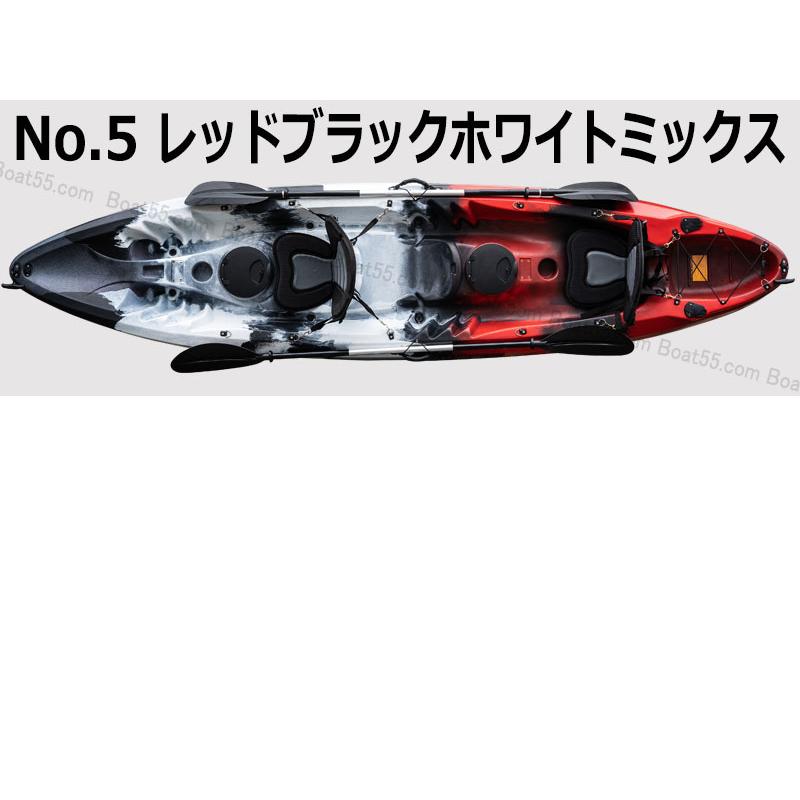 B5 新品 カヤック 2人乗り フィッシング ダブルカヤック 1-3人 全5色 リーシュコード・パドル・フラッグセット キャンプ NOSE | ブランド登録なし | 21