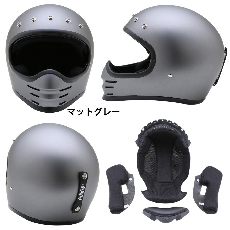 MOTOPARTS DVS フルフェイスヘルメット グレー MOTOPARTS DVS フルフェイスヘルメット グレー