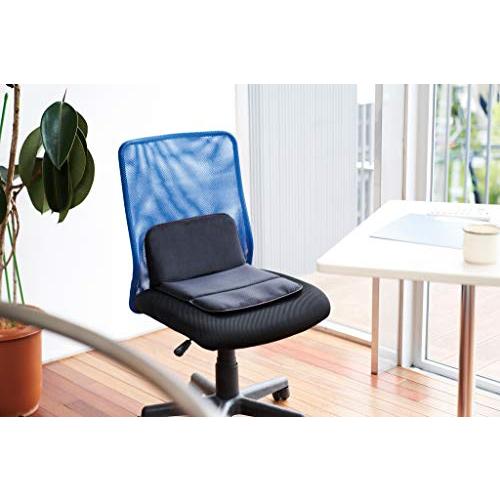 エクスジェル (EXGEL) モバイルクッションD グレー MOB11-GR クッション お尻が痛くならない 持ち運び 日本製 折りたたみ 携帯用 コンパクト 腰当て コンパクト