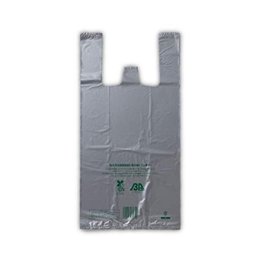 イージーバッグバイオ25　シルバー　LL　1ケース1,000枚（100枚×10袋）　バイオマス25％配合　無料配布可　レジ袋