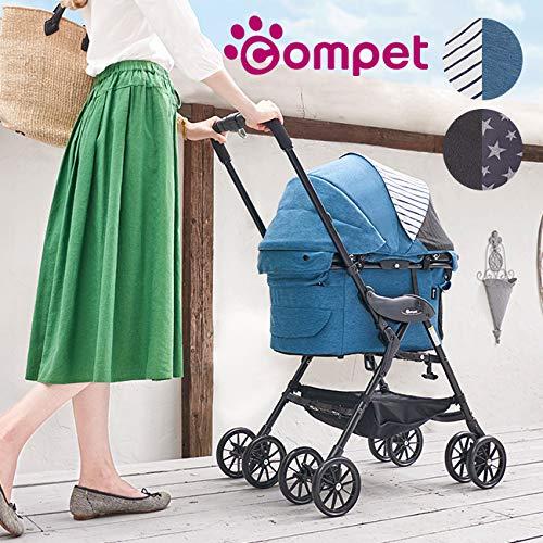 コムペット ミリミリEG ロング D スターブラック 首輪、ハーネス、リード