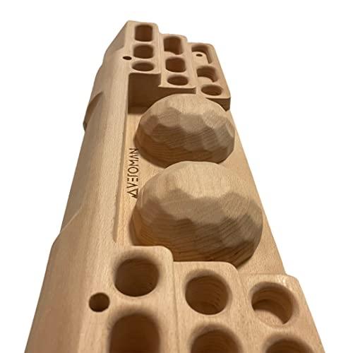 VEROMAN ボルダリング ホールド 木製 クライミング トレーニング カチ 自宅 室内 (スローパー) 