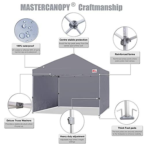 マスターキャノピー（MASTERCANOPY）ワンタッチタープテント 横幕/サイドシート四枚セット スチールフレーム 組? 
