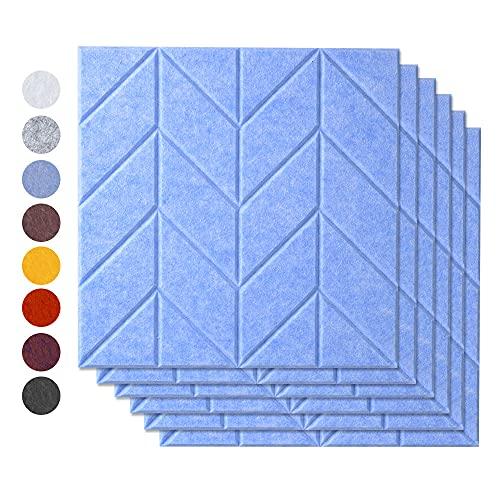 AutoGo 吸音材 壁 吸音ボード 防音材 30cm×30cm×0.9cm【魔法両面テープ付き】 パターン・カラー・枚数選択可【リー AutoGo 吸音材 9cm