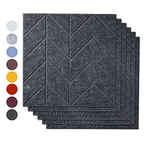 AutoGo 吸音材 壁 吸音ボード 防音材 30cm×30cm×0.9cm【魔法両面テープ付き】 パターン・カラー・枚数選択可【リー AutoGo 吸音材 9cm