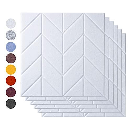 AutoGo 吸音材 壁 吸音ボード 防音材 30cm×30cm×0.9cm【魔法両面テープ付き】 パターン・カラー・枚数選択可【リー AutoGo 吸音材 9cm