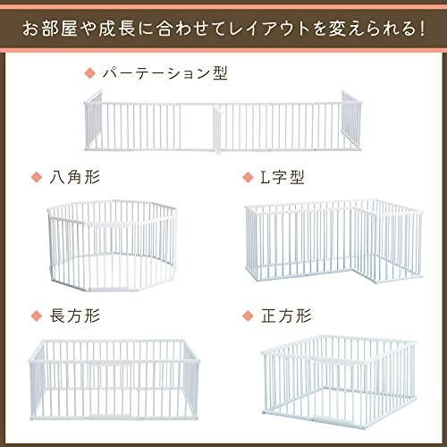youE ペットフェンス ペットサークル ペットケージ 高さ 50cm 10面 シンプルデザイン 組み立て簡単 ドア付き 小型 ペット用品