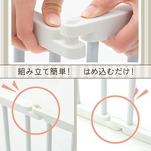 youE ペットフェンス ペットサークル ペットケージ 高さ 50cm 10面 シンプルデザイン 組み立て簡単 ドア付き 小型 ペット用品