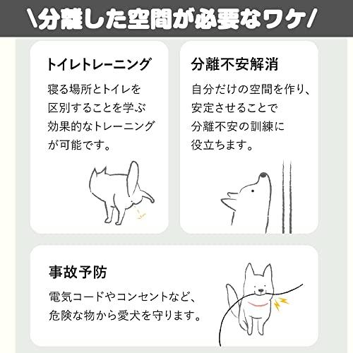 ペットサークル 犬用サークル 柵 フェンス 室内用 173x89x70cm 猫用 犬用 ドア付き 扉付き 折りたたみ ペット メッ? 
