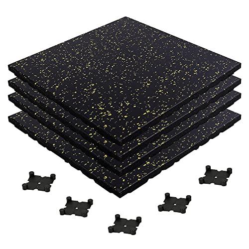 トレーニングマット ゴムマット ジムマット 50cm*50cm 20mm 連結パーツ付き（無料） 硬度60〜65 防音マット 筋トレ 