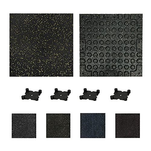 トレーニングマット ゴムマット ジムマット 50cm*50cm 20mm 連結パーツ付き（無料） 硬度60〜65 防音マット 筋トレ 