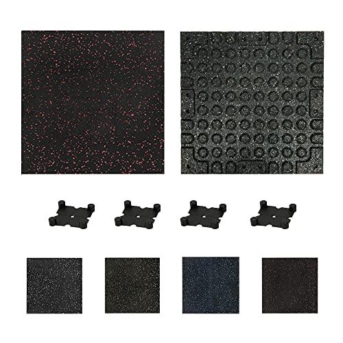 トレーニングマット ゴムマット ジムマット 50cm*50cm 20mm 連結パーツ付き（無料） 硬度60〜65 防音マット 筋トレ 