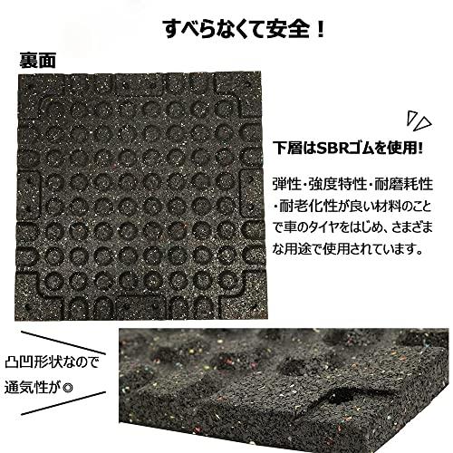 ジムマット ゴムマット 500×500mm 厚手20mm 連結パーツ付き（無料） ラバートレーニングマット 筋トレ トレーニン ジムマット トレーニン TMF1851754842(18003円)