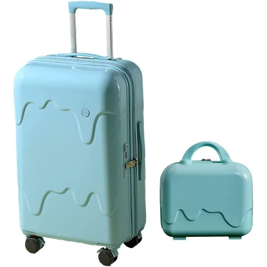 [XXHNNIE] キャリーケース ャリーバッグ スーツケース 親子セット 化粧ケース 機内持込 USB充電口付き PC材質 大容 