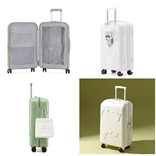 [XXHNNIE] キャリーケース ャリーバッグ スーツケース 親子セット 化粧ケース 機内持込 USB充電口付き PC材質 大容 