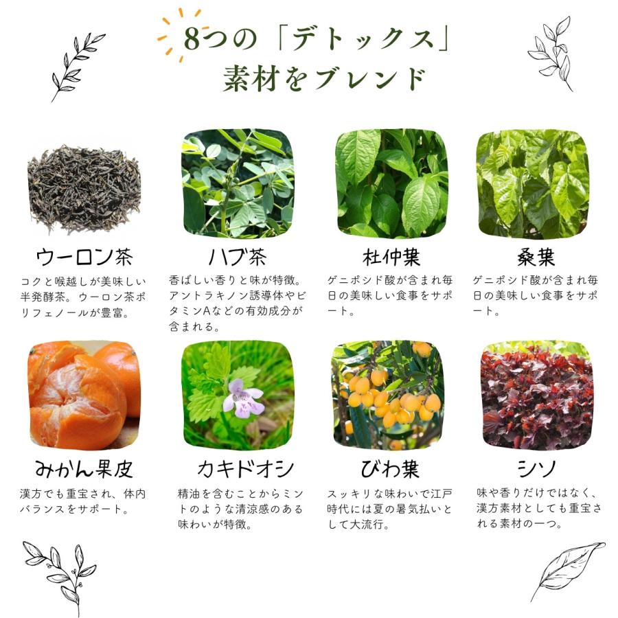 【公式】ウーロン茶と7素材のすっきりブレンドティー 漢方 ブレンドティー 工場直送 送料無料 黒姫和漢薬研究所 烏龍茶 杜仲 ランチティー ギフト お茶 |  | 02