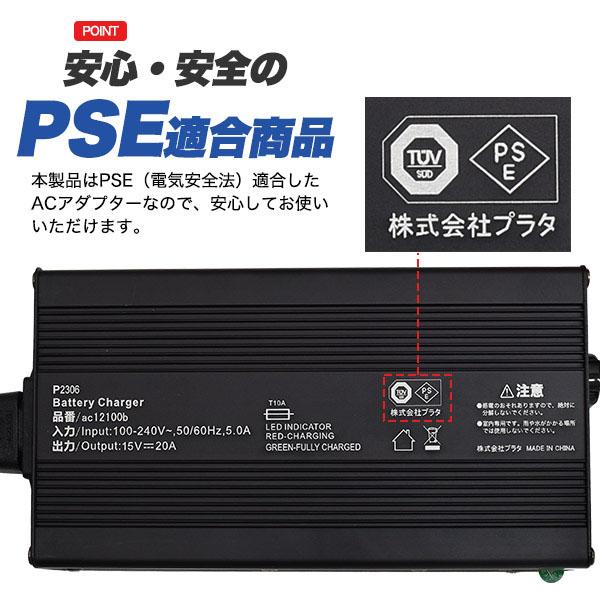 リン酸鉄 リチウムイオン バッテリー 専用 充電用 ACアダプター