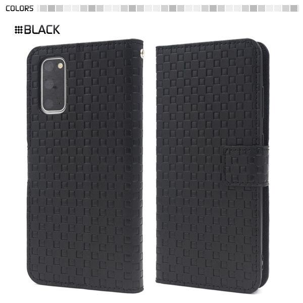 Galaxy S20 5G SC-51A / SCG01 用 市松模様 デザイン 手帳型 ケース