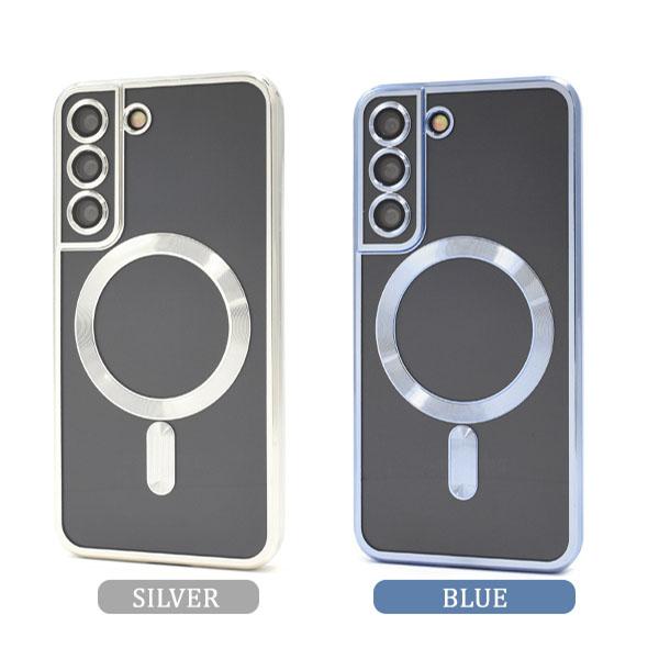 Samsung Galaxy S22 SC-51C MagSafeケース付き Galaxy S22 SC-51C SCG13 MagSafe 対応 メタル クリア ソフトケース
