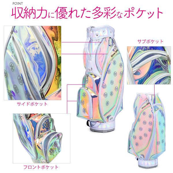 レディース オーロラカラー ゴルフクラブ キャディバッグ キャリー