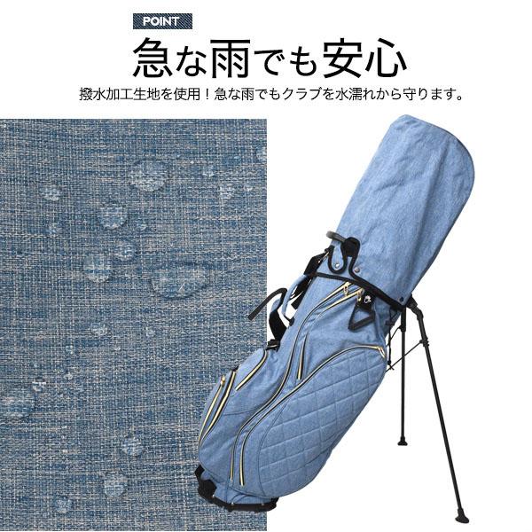 デニム デザイン スタンド キャディバッグ ゴルフクラブケース