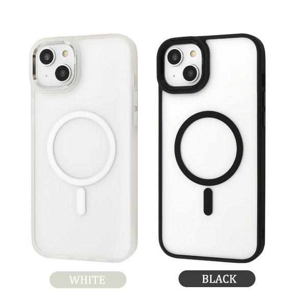 iPhone 14 plus MagSafe対応 大人可愛い つやけし クリアケース