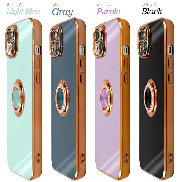 領収書発行可 iPhone 14 plus スマホリング付 ケース 大人可愛い