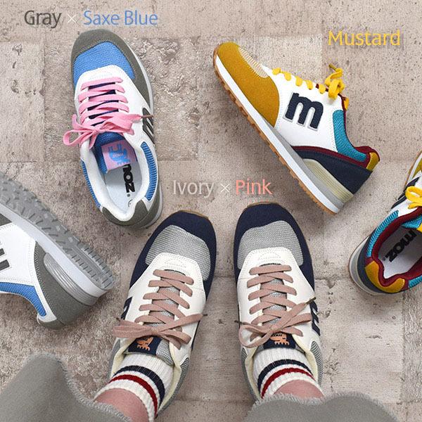 moz モズ カラー スニーカー レディース 人気 靴 通販 ハイテク 厚底