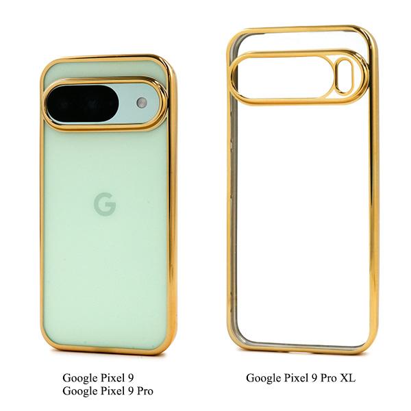 Google Pixel 8 8pro 9 9Pro 9ProXL メタリック ソフト ケース