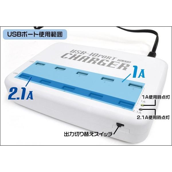 USB-10ポートチャージャー(充電器) : 円網堂 - 通販 - Yahoo!ショッピング