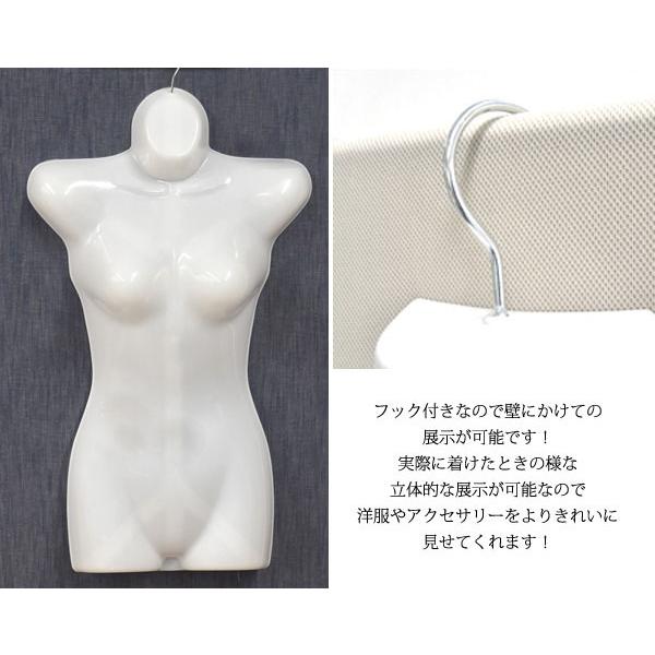 美品 ハーフトルソー マネキン ボディ レディース ピンク&ライトブルー セット 業務用 軽量 婦人用 前面 ハーフ トルソー レディース フック 付 壁掛