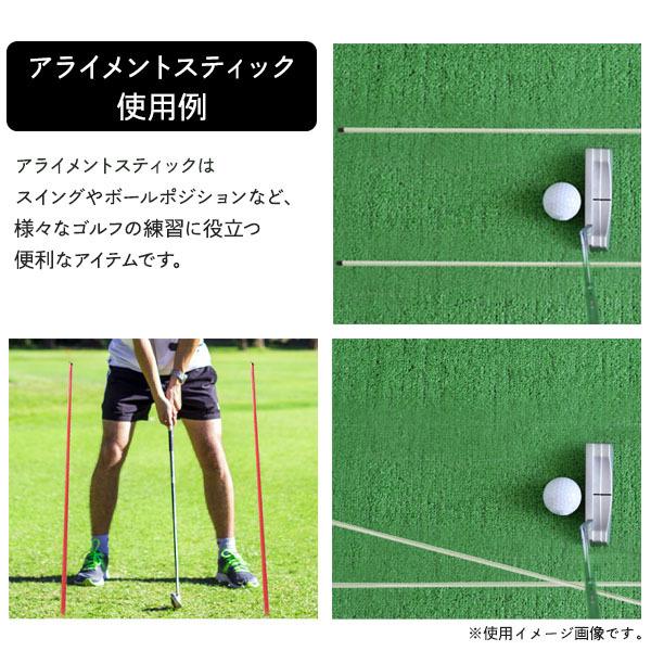 ゴルフ アライメントスティック 2本セット 練習器具 スイング アドレス
