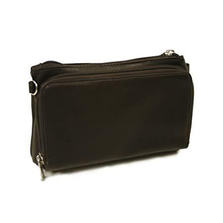 最新情報 特別価格Piel Leather 2860-CHC Shoulder Bag-Wristlet - Chocolate好評販売中 ハンドバッグ