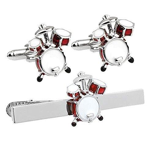 国内在庫 タイピン カフス ドラム レッド Cuff Jp カフス専門店 セット N ネクタイピン カフスボタン メンズアクセサリー